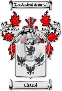 Charré Family Crest Download (JPG) Legacy Series - 600 DPI
