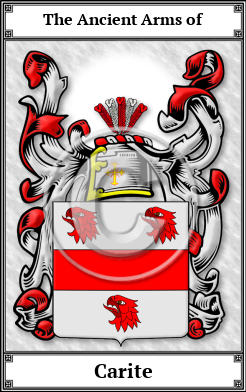 Carite Family Crest Download (JPG)  Book Plated - 150 DPI