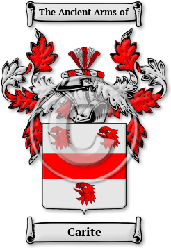 Carite Family Crest Download (jpg) Legacy Series - 150 DPI