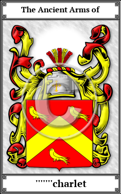 '''''''charlet Family Crest Download (JPG) Book Plated - 600 DPI