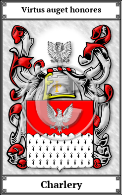 Charlery Family Crest Download (JPG)  Book Plated - 150 DPI