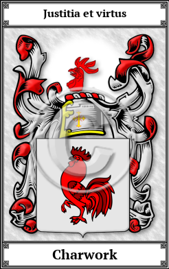 Charwork Family Crest Download (JPG)  Book Plated - 150 DPI