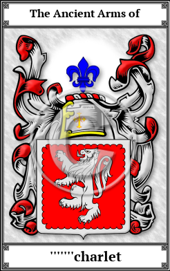 '''''''charlet Family Crest Download (JPG) Book Plated - 600 DPI