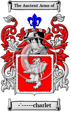 -'-----charlet Family Crest Download (JPG) Heritage Series - 300 DPI
