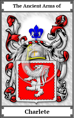 Charlete Family Crest Download (JPG) Book Plated - 600 DPI