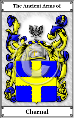 Charnal Family Crest Download (JPG)  Book Plated - 150 DPI