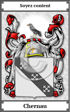 Chernau Family Crest Download (JPG)  Book Plated - 150 DPI