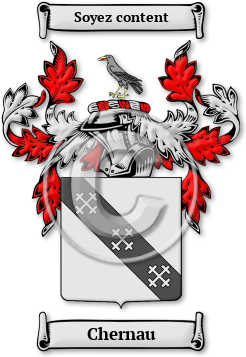 Chernau Family Crest Download (jpg) Legacy Series - 150 DPI