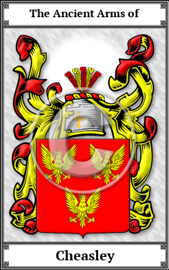 Cheasley Family Crest Download (JPG) Book Plated - 600 DPI