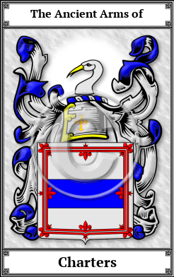 Charters Family Crest Download (JPG)  Book Plated - 150 DPI