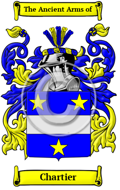 Chartier Family Crest/Coat of Arms