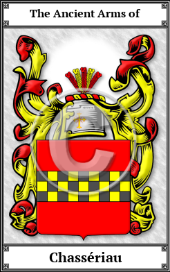 Chassériau Family Crest Download (JPG)  Book Plated - 150 DPI