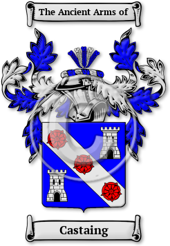 Castaing Family Crest Download (JPG) Legacy Series - 600 DPI