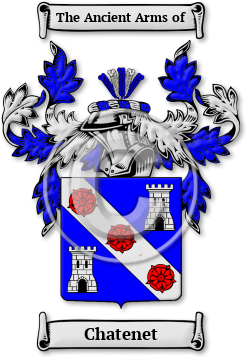 Chatenet Family Crest Download (jpg) Legacy Series - 150 DPI