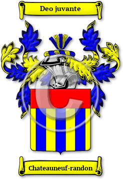 Chateauneuf-randon Family Crest Download (jpg) Legacy Series - 150 DPI