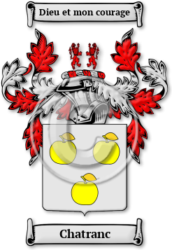 Chatranc Family Crest Download (jpg) Legacy Series - 150 DPI