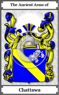 Chattawa Family Crest Download (JPG)  Book Plated - 150 DPI