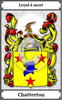 Chatterton Family Crest Download (JPG)  Book Plated - 150 DPI