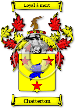 Chatterton Family Crest Download (jpg) Legacy Series - 150 DPI