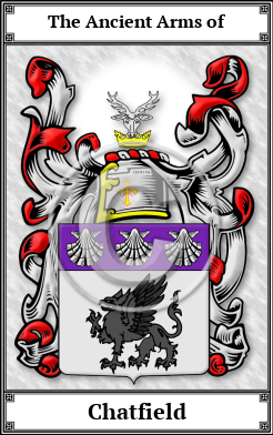 Chatfield Family Crest Download (JPG)  Book Plated - 150 DPI