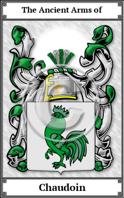 Chaudoin Family Crest Download (JPG)  Book Plated - 150 DPI