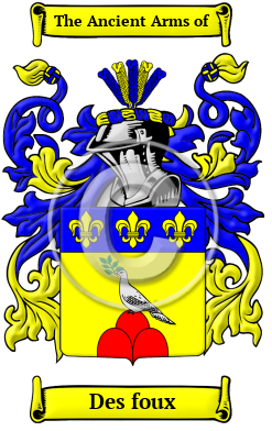 Des foux Family Crest/Coat of Arms