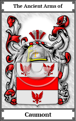 Caumont Family Crest Download (JPG)  Book Plated - 150 DPI
