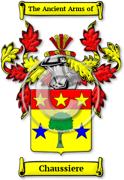 Chaussiere Family Crest Download (JPG) Legacy Series - 600 DPI