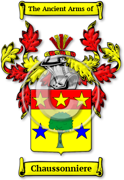 Chaussonniere Family Crest Download (jpg) Legacy Series - 150 DPI