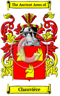 Chauvière Family Crest Download (JPG) Heritage Series - 300 DPI