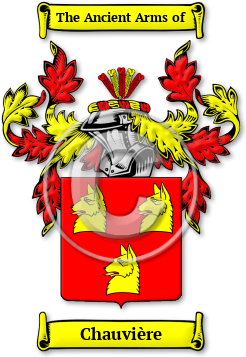 Chauvière Family Crest Download (JPG) Legacy Series - 600 DPI