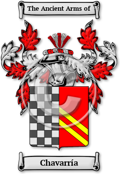 Chavarría Family Crest Download (jpg) Legacy Series - 150 DPI