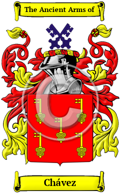 Chávez Family Crest Download (JPG) Heritage Series - 300 DPI