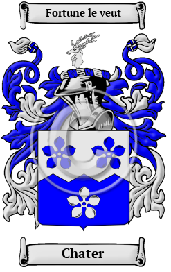 Chater Family Crest Download (JPG) Heritage Series - 600 DPI