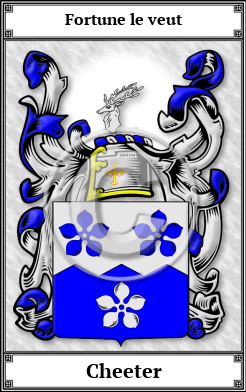 Cheeter Family Crest Download (JPG)  Book Plated - 150 DPI