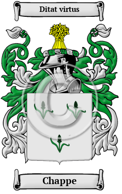 Chappe Family Crest Download (JPG) Heritage Series - 600 DPI