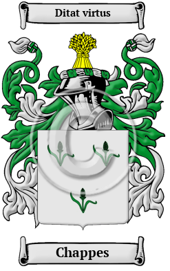 Chappes Family Crest Download (JPG) Heritage Series - 600 DPI