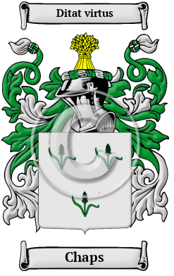 Chaps Family Crest Download (JPG) Heritage Series - 600 DPI