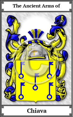Chiava Family Crest Download (JPG) Book Plated - 600 DPI