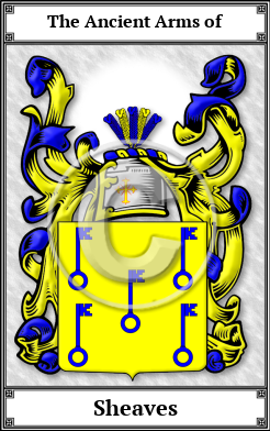 Sheaves Family Crest Download (JPG)  Book Plated - 150 DPI