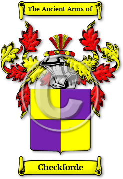 Checkforde Family Crest Download (jpg) Legacy Series - 150 DPI