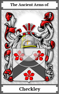Checkley Family Crest Download (JPG)  Book Plated - 150 DPI