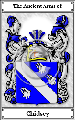 Chidsey Family Crest Download (JPG)  Book Plated - 150 DPI