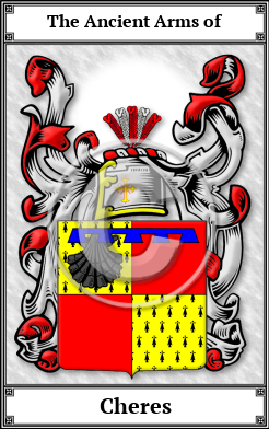 Cheres Family Crest Download (JPG)  Book Plated - 150 DPI