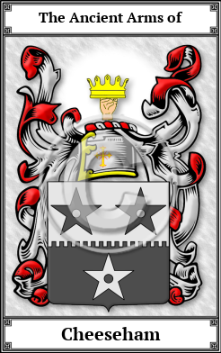 Cheeseham Family Crest Download (JPG)  Book Plated - 150 DPI