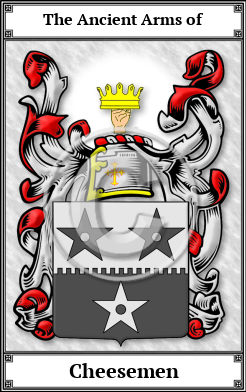 Cheesemen Family Crest Download (JPG) Book Plated - 600 DPI