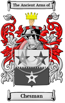 Chesman Family Crest Download (jpg) Heritage Series - 150 DPI