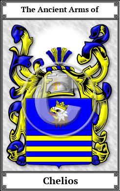 Chelios Family Crest Download (JPG)  Book Plated - 150 DPI
