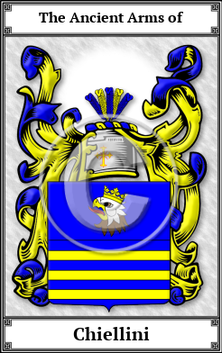 Chiellini Family Crest Download (JPG) Book Plated - 600 DPI