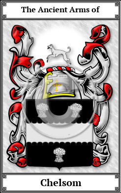 Chelsom Family Crest Download (JPG) Book Plated - 600 DPI